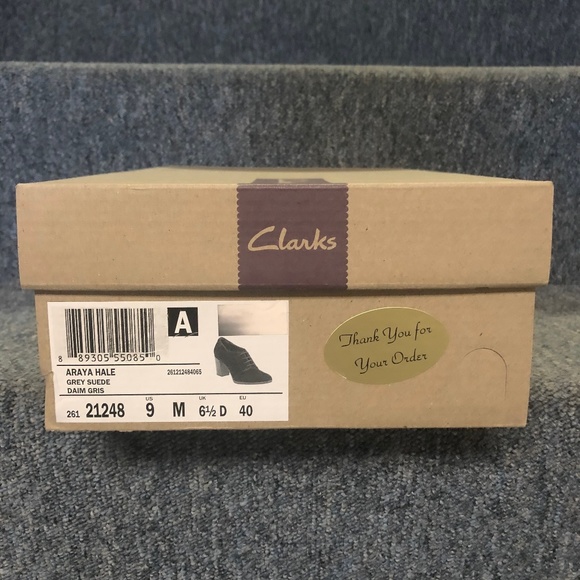 CLARKS Women's Araya Hale Lace Up Shoe-Gray- NEW!! - Picture 8 of 8